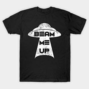 Beam Me Up Ufo Vintage Alien Space Lover T-Shirt